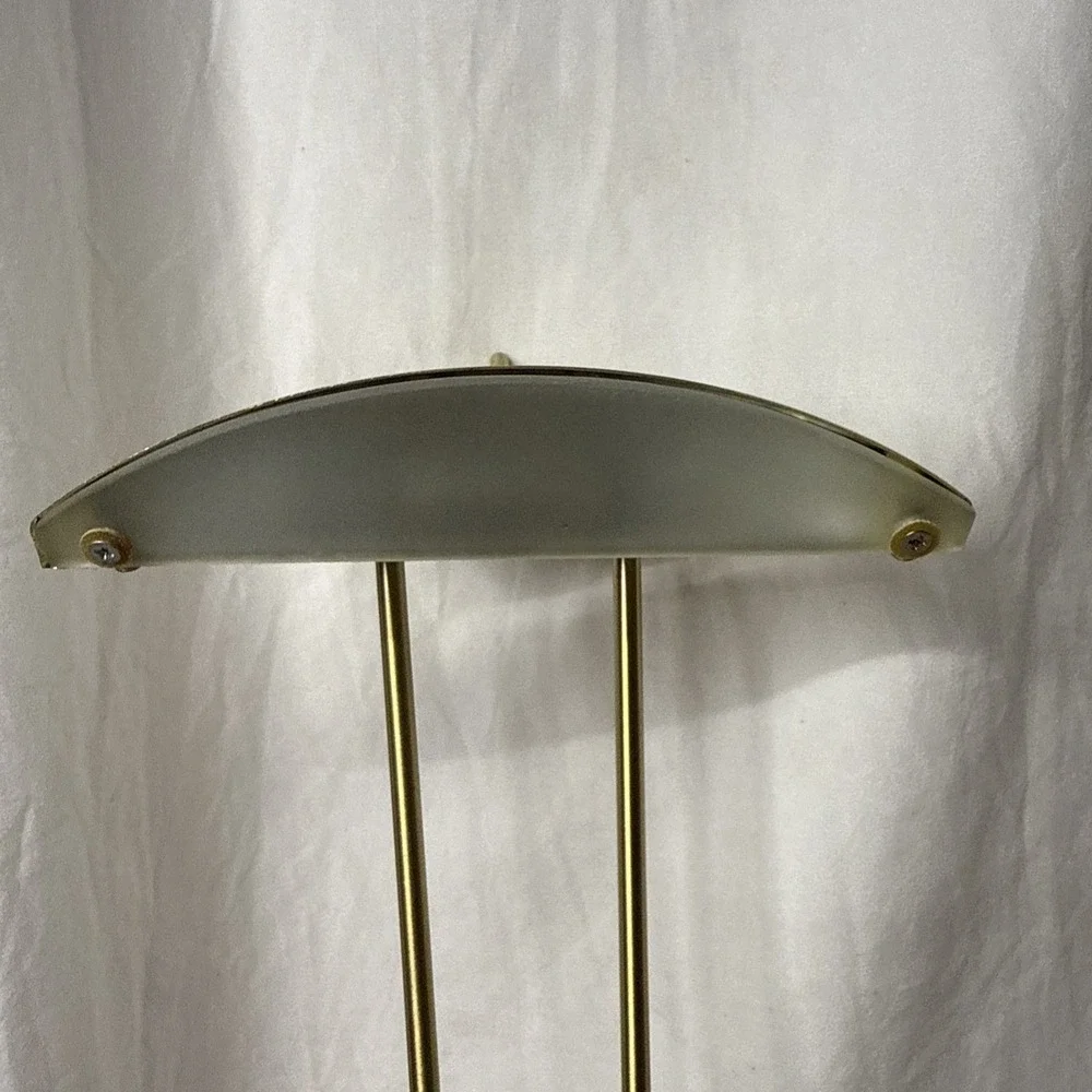 Vintage PostModern Brass Halogen Desk Lamp Lite Source LS3616 Retro 90's Dimmer